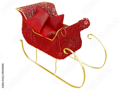 christmas santa sleigh photo