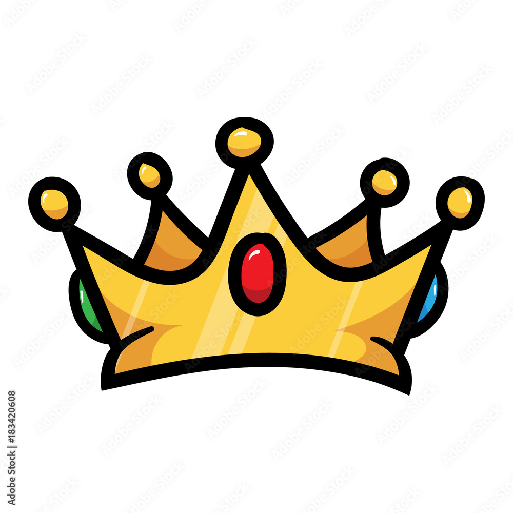 Cartoon Crown Vector Illustration Cartoon Crown Vector Illustration
