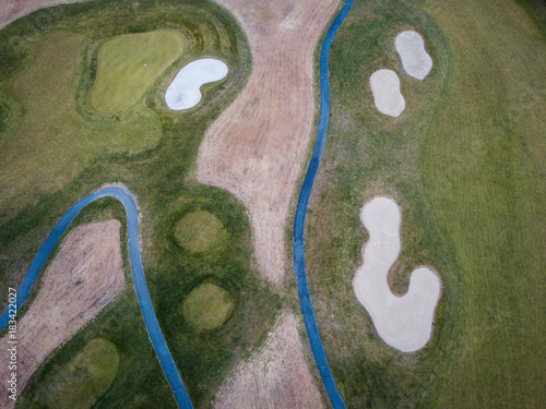 Aerial of Mercer County Park  photo