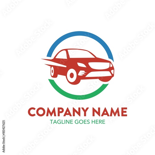 car rental logo template. unique. vector. editable