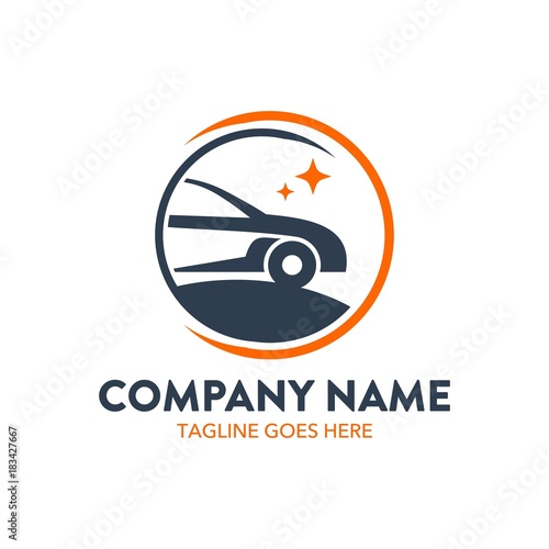 car rental logo template. unique. vector. editable