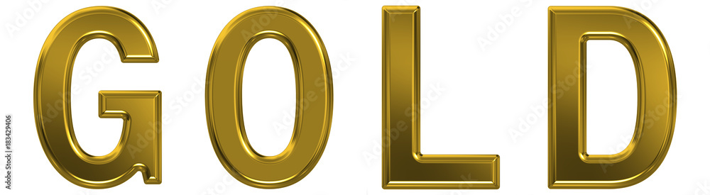 GOLD Sign In Golden Letters GOLD Sign In Golden Letters
