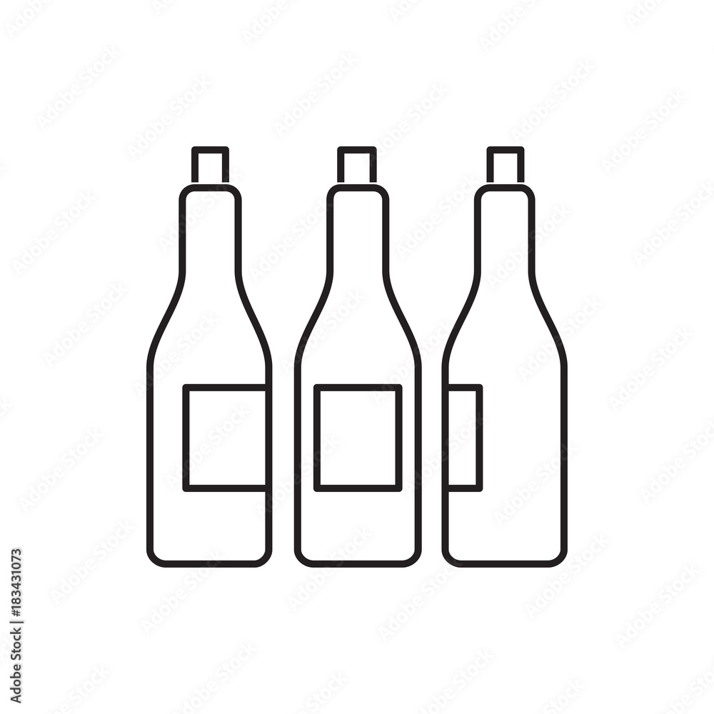 bottle icon illustration bottle icon illustration