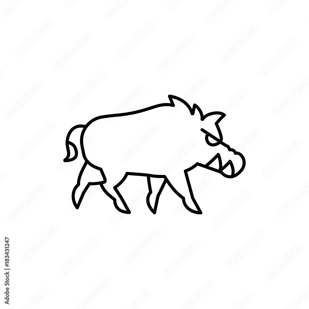 hog icon illustration hog icon illustration