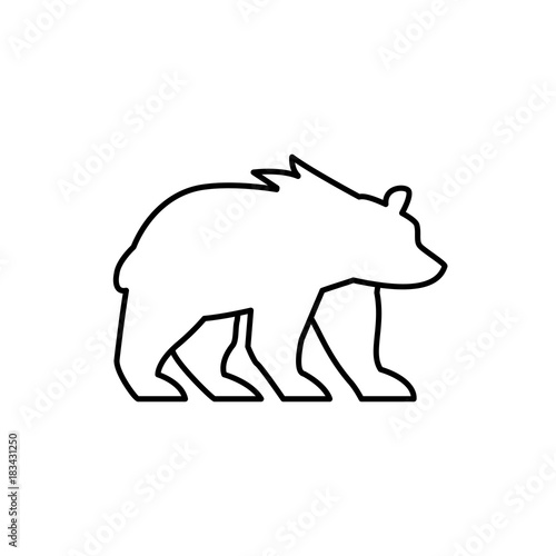 bear icon illustration