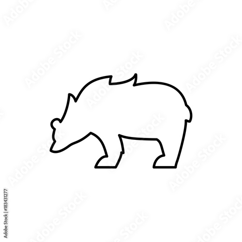 bear icon illustration