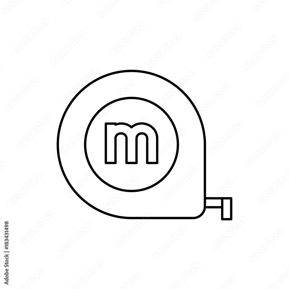measure tape icon illustration measure tape icon illustration