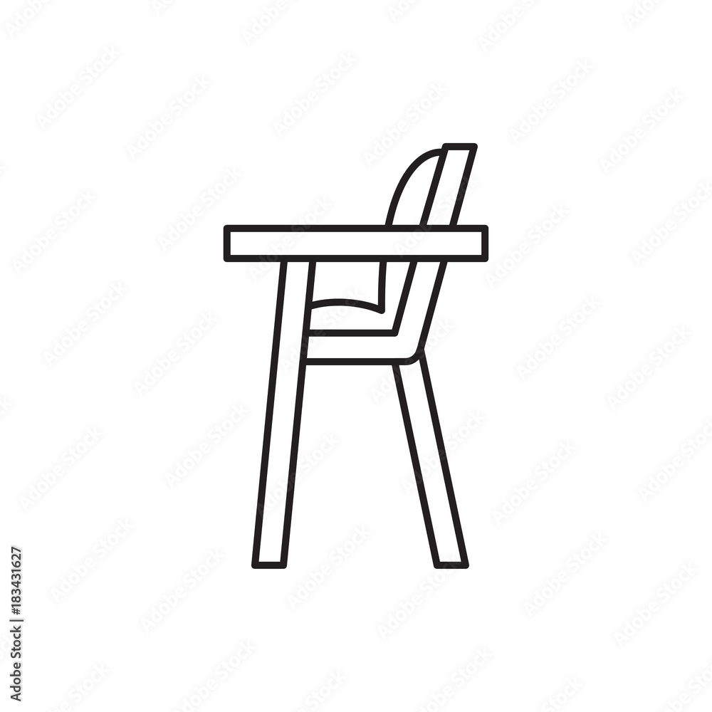 baby chair icon illustration baby chair icon illustration