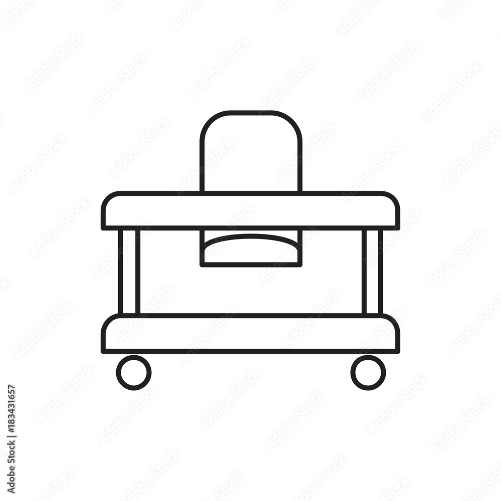 baby walker icon illustration baby walker icon illustration