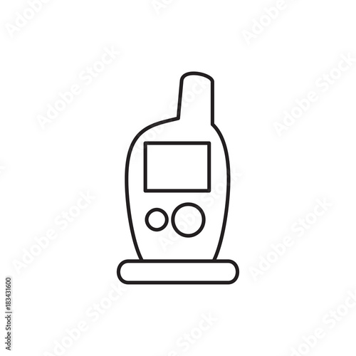 baby monitor phone icon illustration