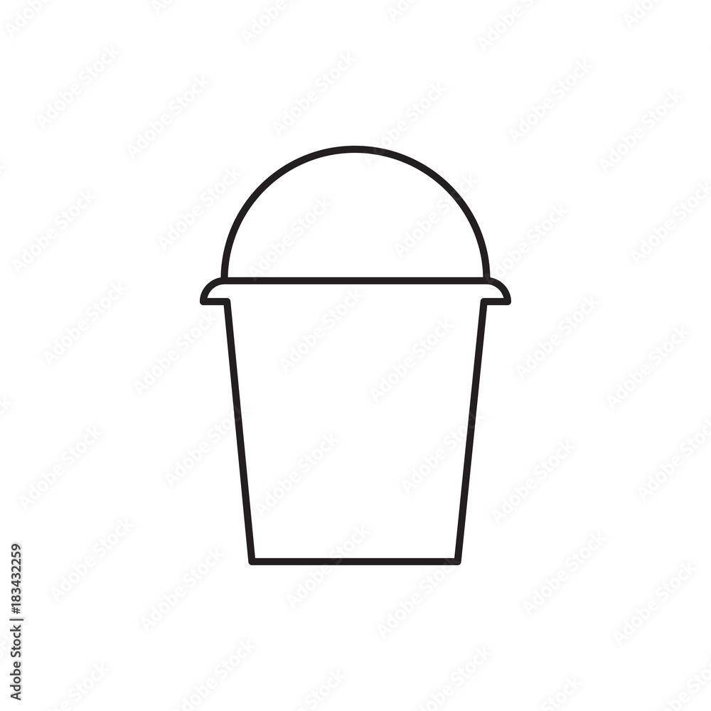 bucket icon illustration bucket icon illustration