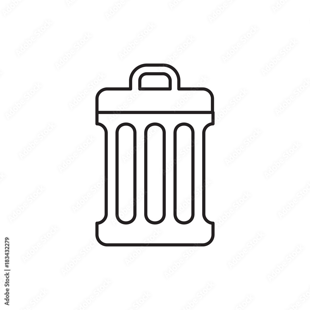 trash bin icon illustration trash bin icon illustration