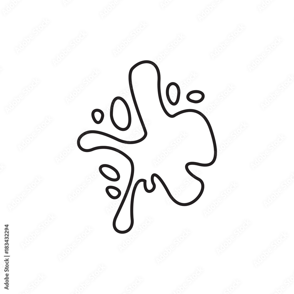Fototapeta premium splash icon illustration