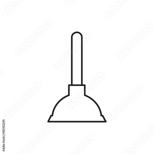 plunger icon illustration