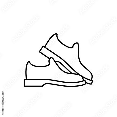 man shoe icon illustration