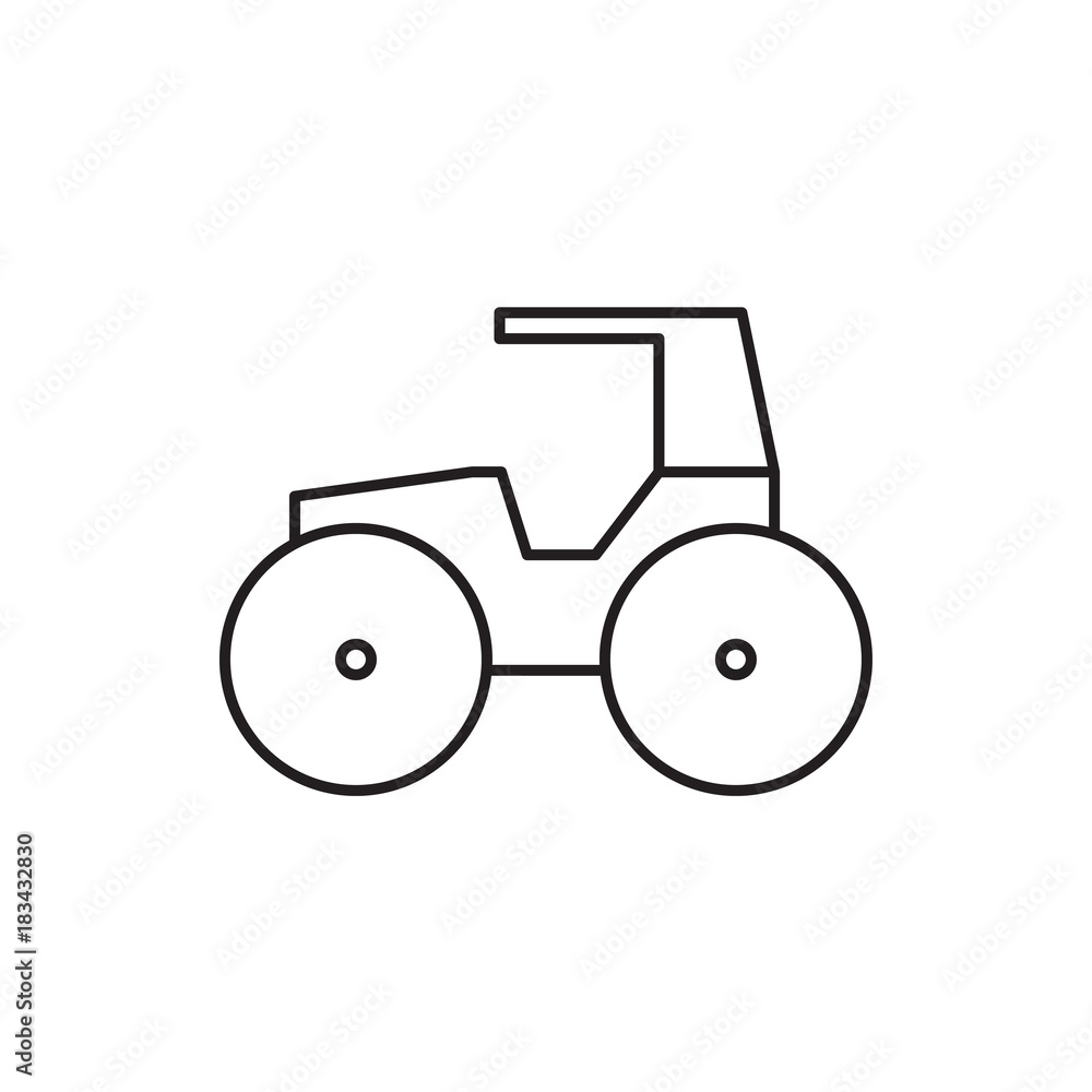 tractor icon illustration tractor icon illustration