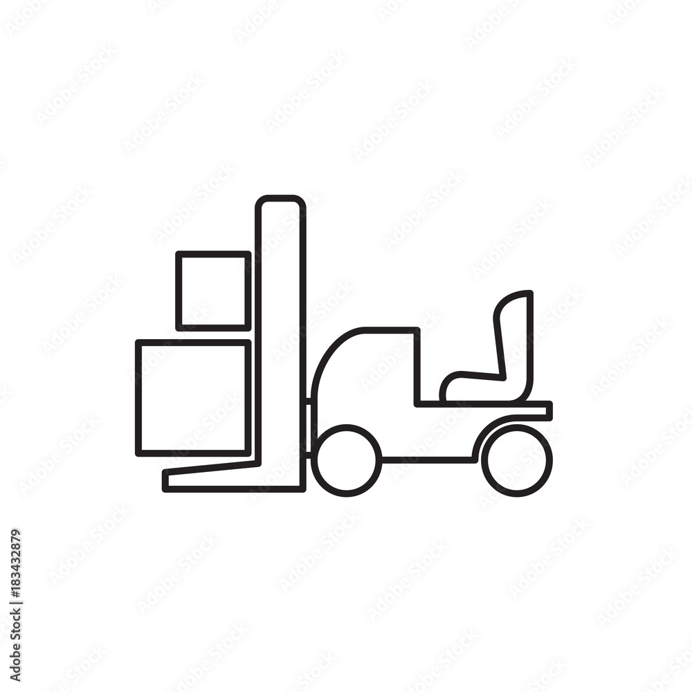 forklift icon illustration