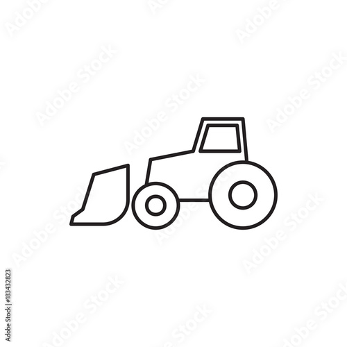 excavator icon illustration
