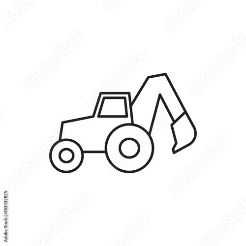 excavator icon illustration