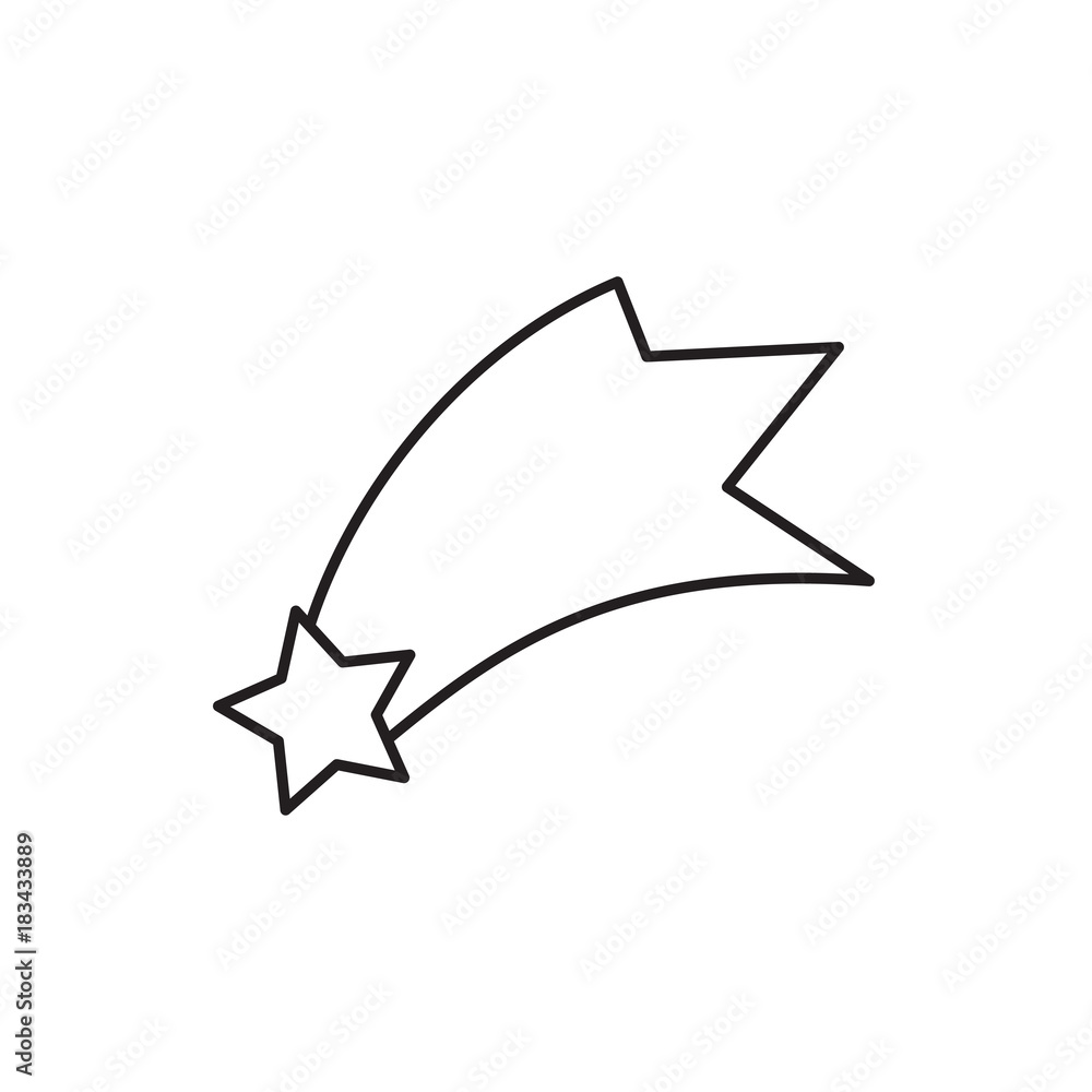 falling star icon illustration falling star icon illustration