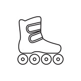 roller skate icon illustration