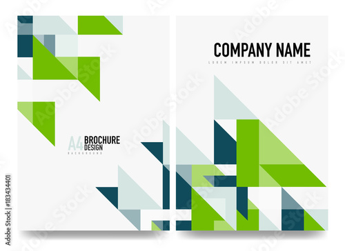 Business brochure cover layout, flyer a4 template