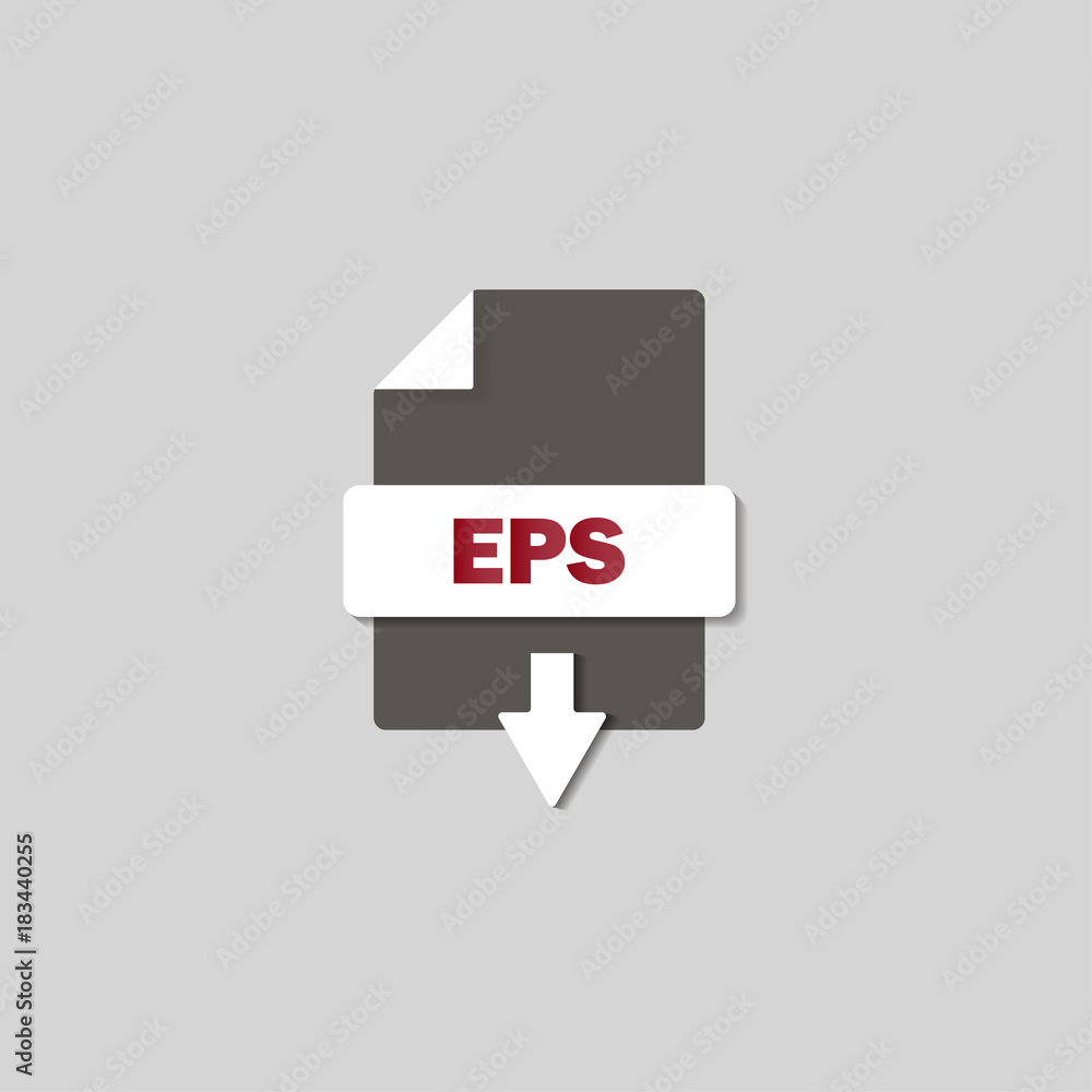 EPS download icon on background. EPS button. EPS download icon on background. EPS button.