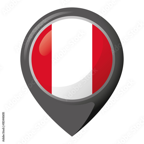 Icon representing location pin with the flag of Peru. Ideal for catalogs of institutional materials and geography Free Download Icon representing location pin with the flag of Peru. Ideal for catalogs of institutional materials and geography - GFXLoad