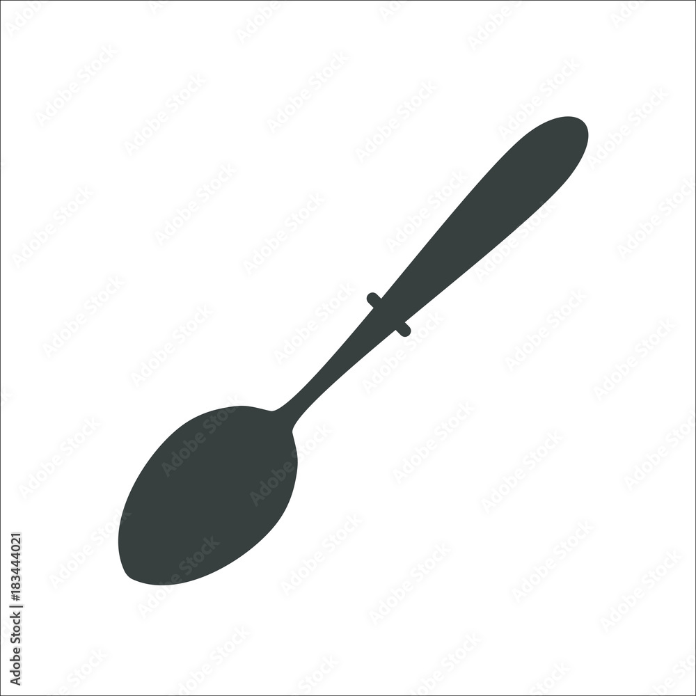 Spoon icon. Vector Illustration Spoon icon. Vector Illustration