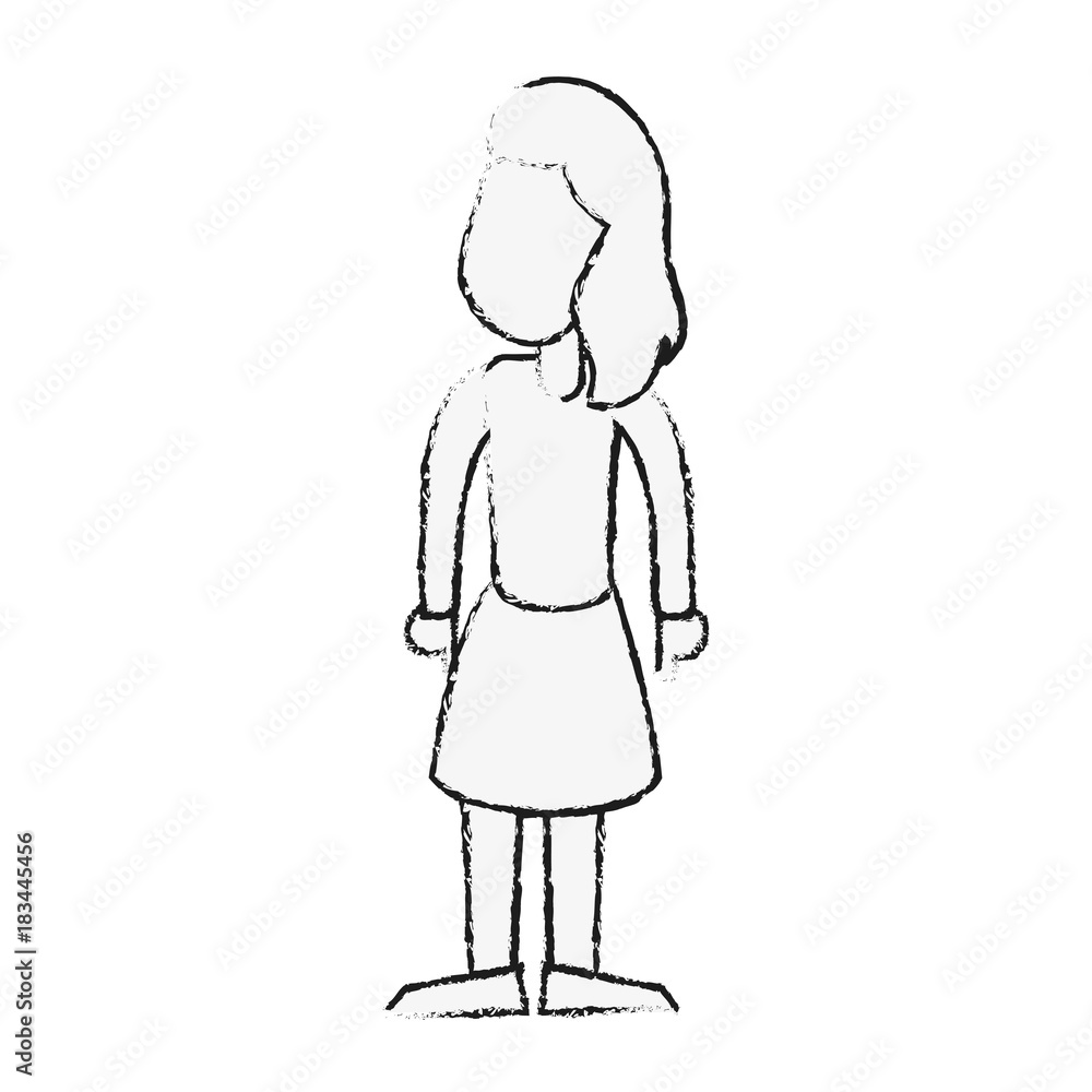 woman faceless cartoon icon vector illustration graphic design woman faceless cartoon icon vector illustration graphic design