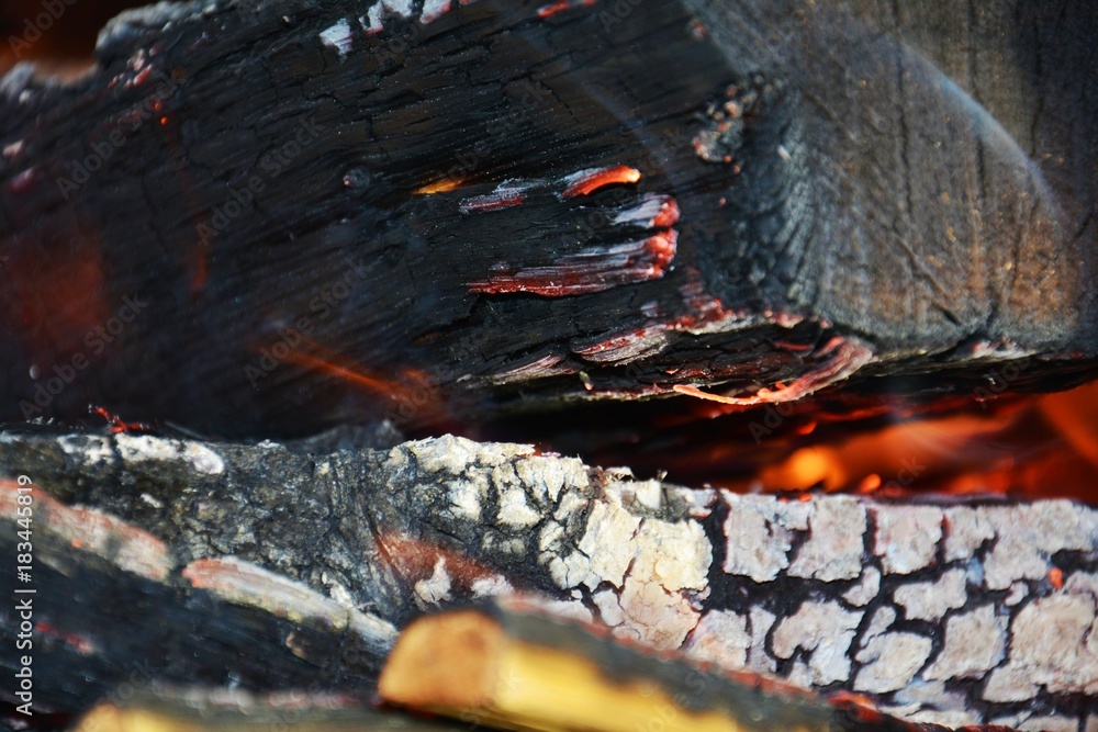 Burning wood in oven. Fire background Burning wood in oven. Fire background