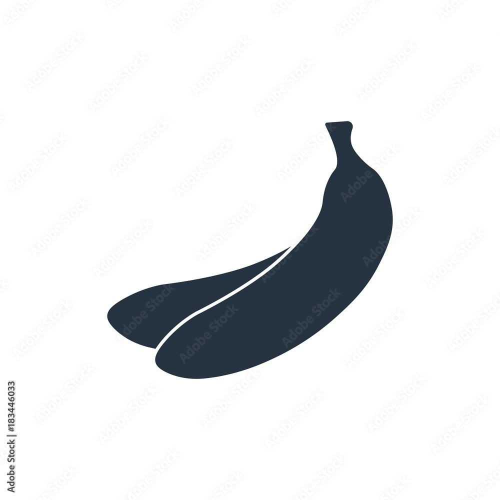 banana icon on white background, fitness, sport banana icon on white background, fitness, sport