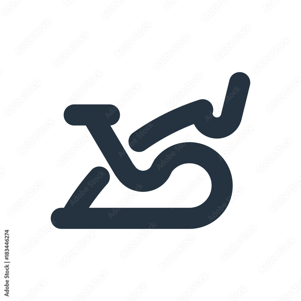 bike exercise icon on white background, fitness, sport bike exercise icon on white background, fitness, sport