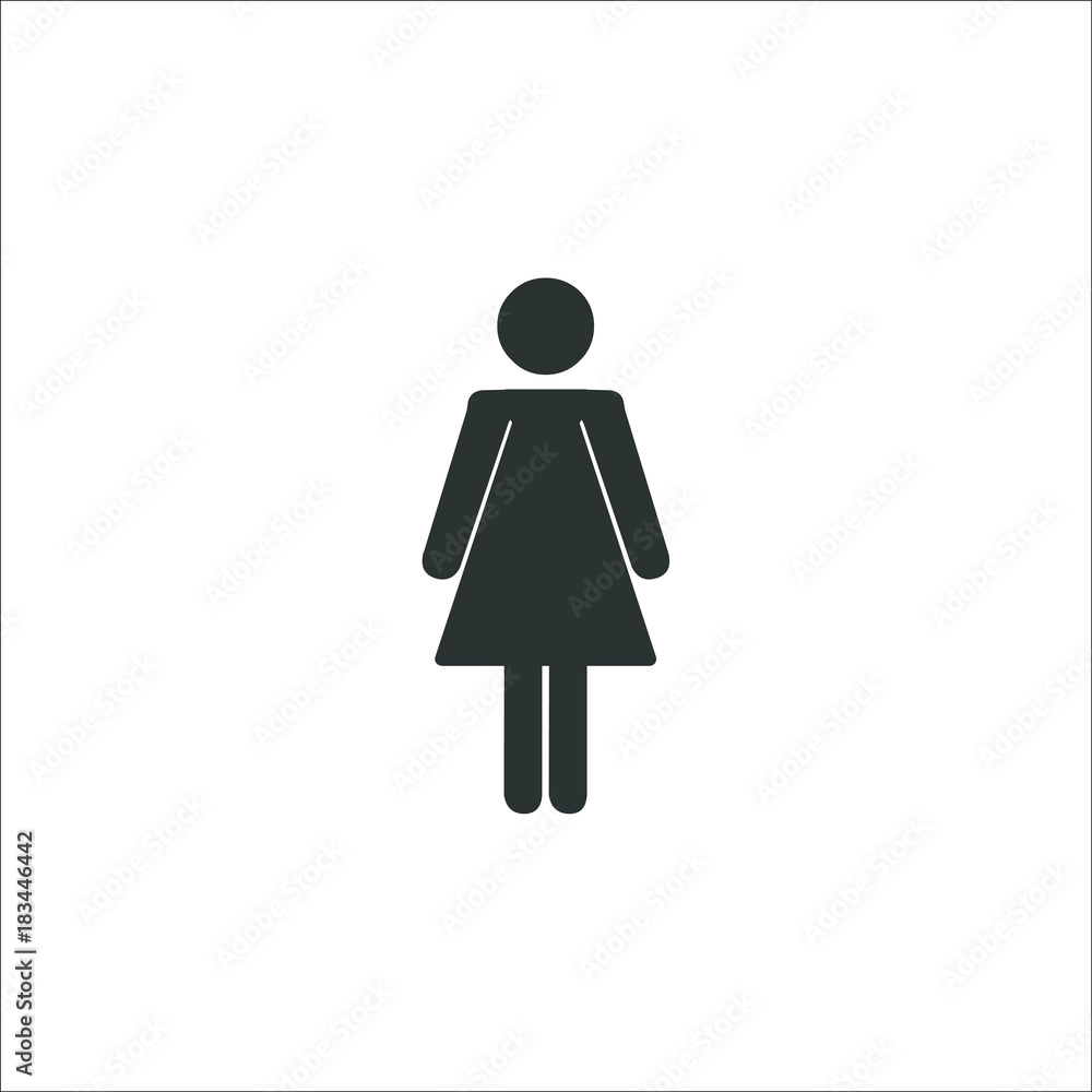 woman icon. Vector Illustration woman icon. Vector Illustration