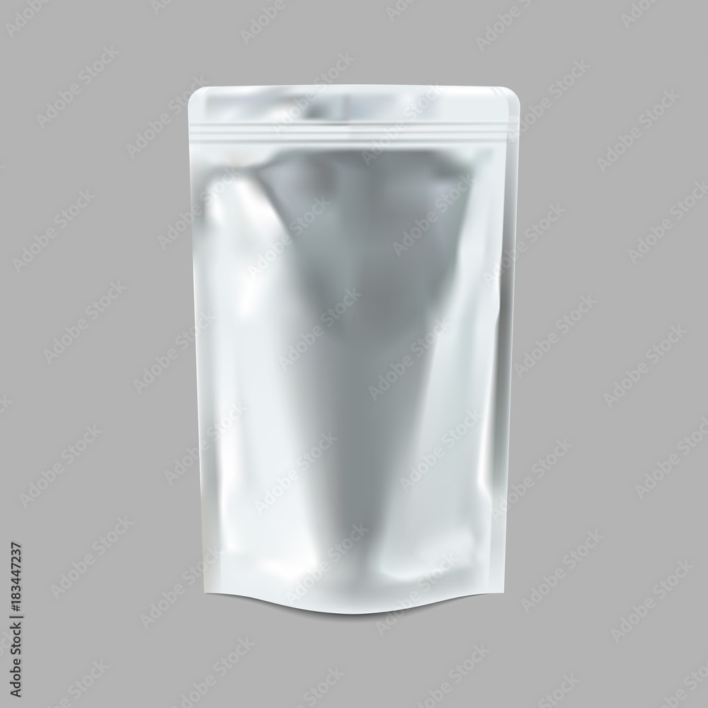 Realistic blank food packaging Realistic blank food packaging