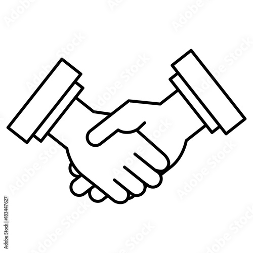 hands done deal isolated icon vector illustration design