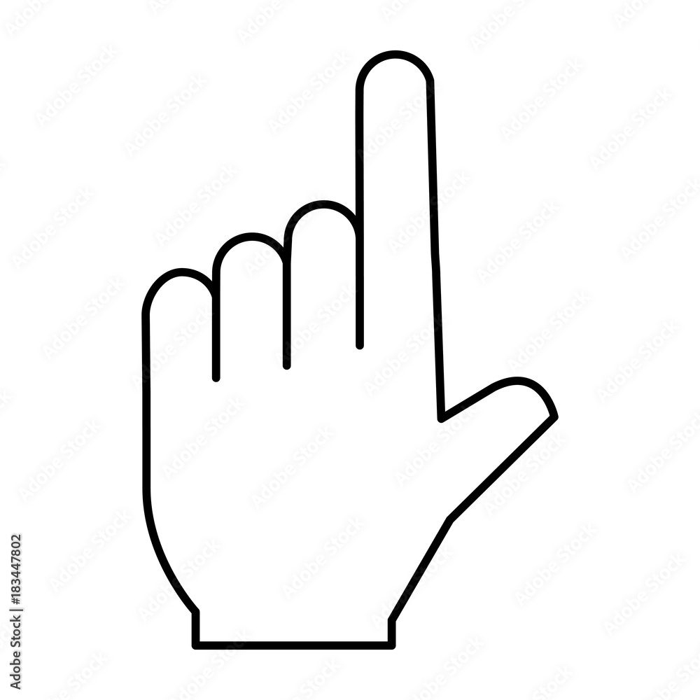 hand human index icon vector illustration design hand human index icon vector illustration design