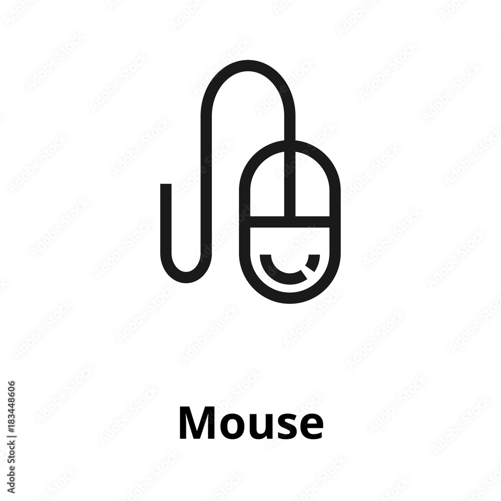 Mouse thin line icon Mouse thin line icon