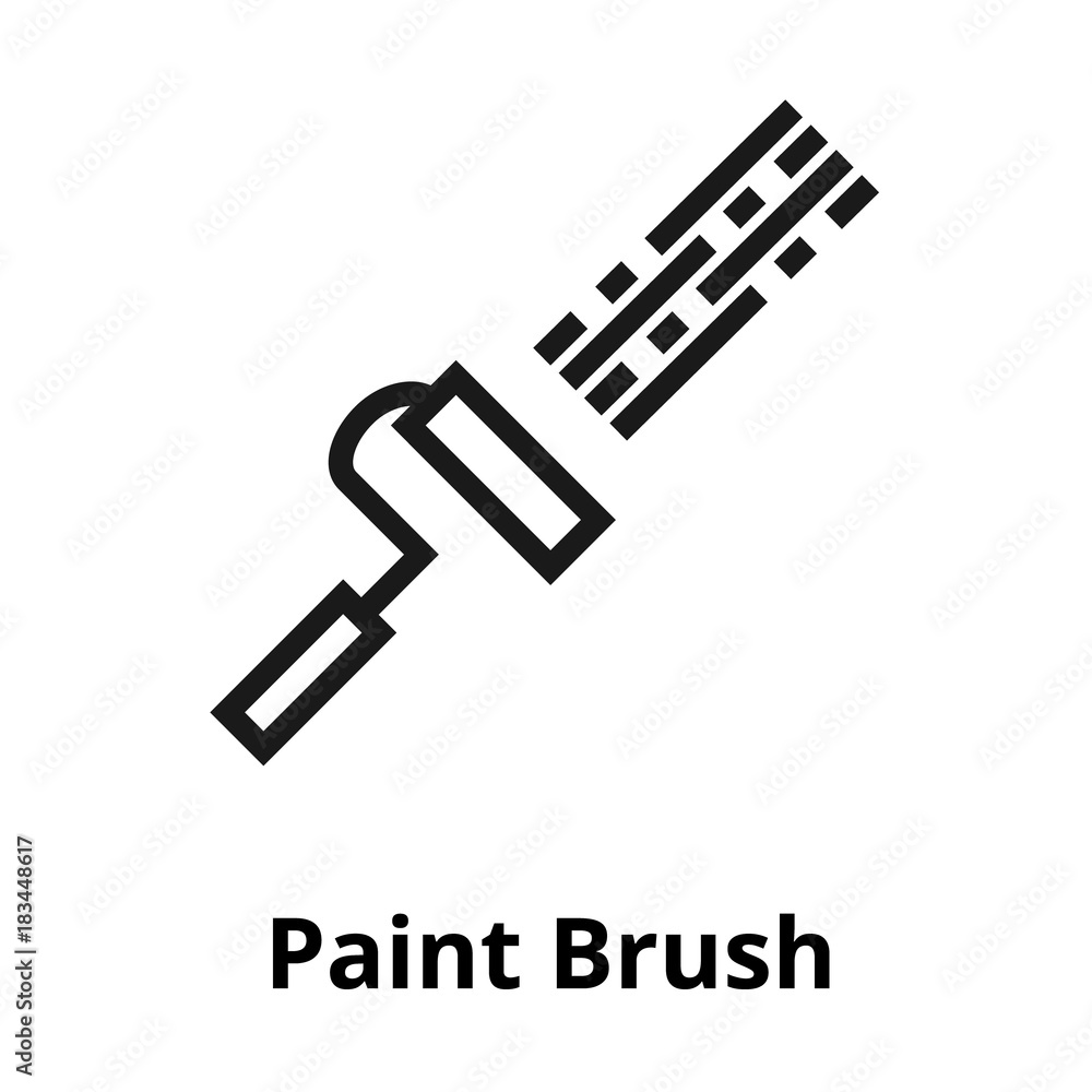 Paint Brush thin line icon Paint Brush thin line icon