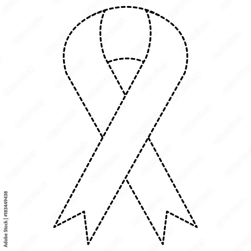 Fototapeta premium ribbon campaign isolated icon vector illustration design