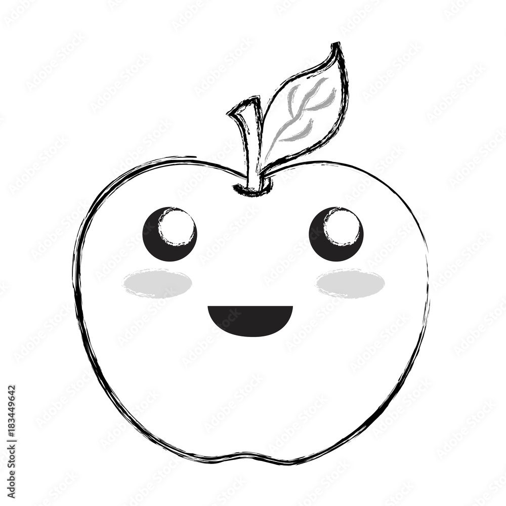 kawaii fruits design concept kawaii fruits design concept