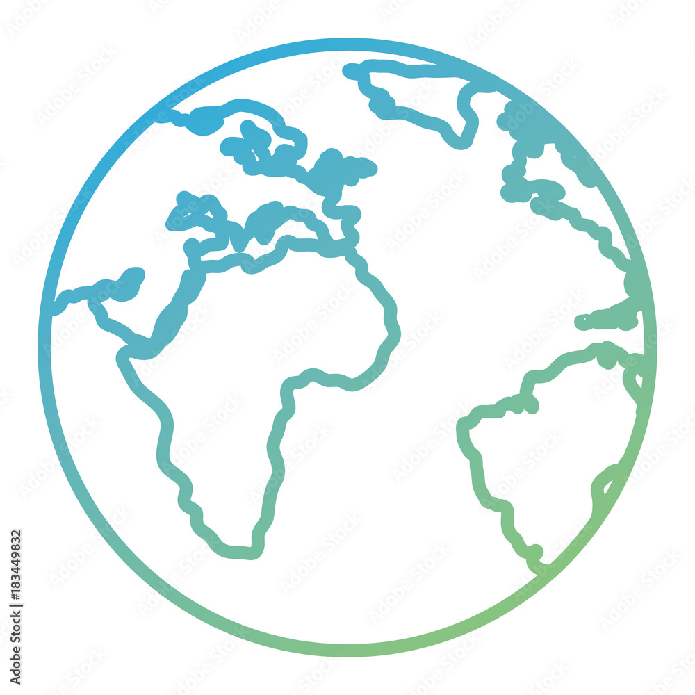 world planet earth icon vector illustration design