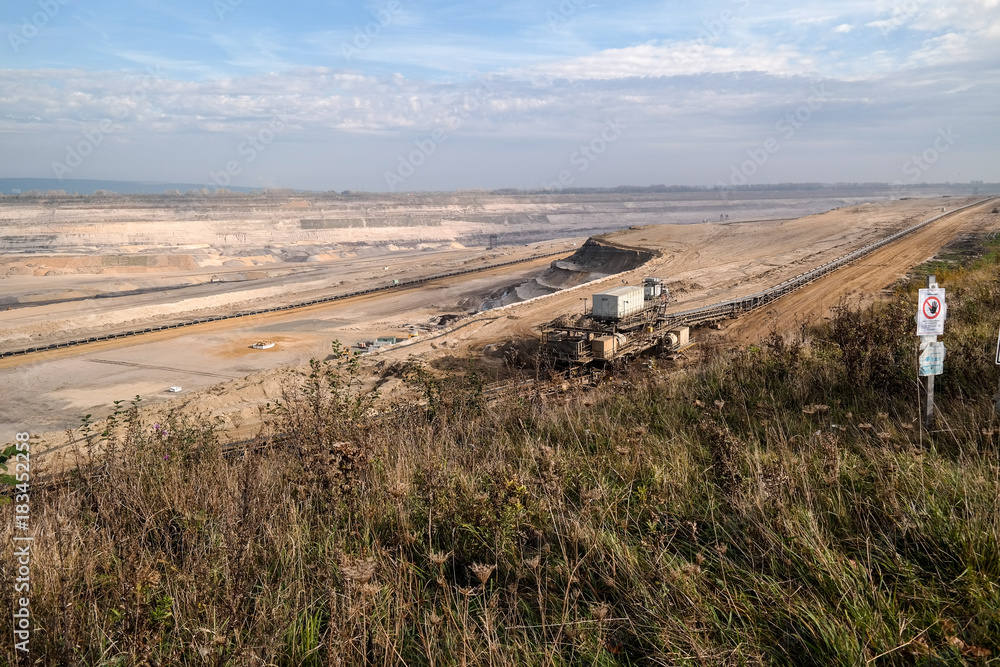 Obraz premium Coal opencast mining. Inden, Germany.
