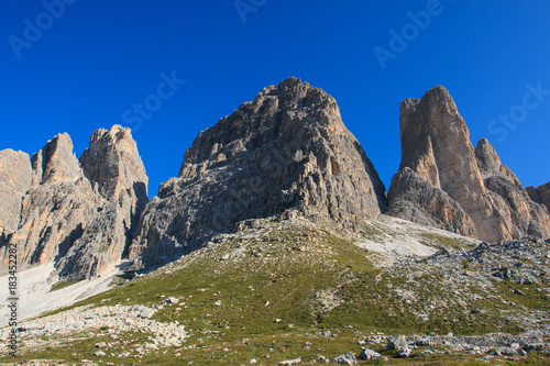 paesaggio alpino, nei pressi del rifugio Lavaredo - Dolomiti