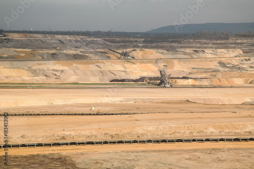 Coal opencast mining. Inden, Germany.
