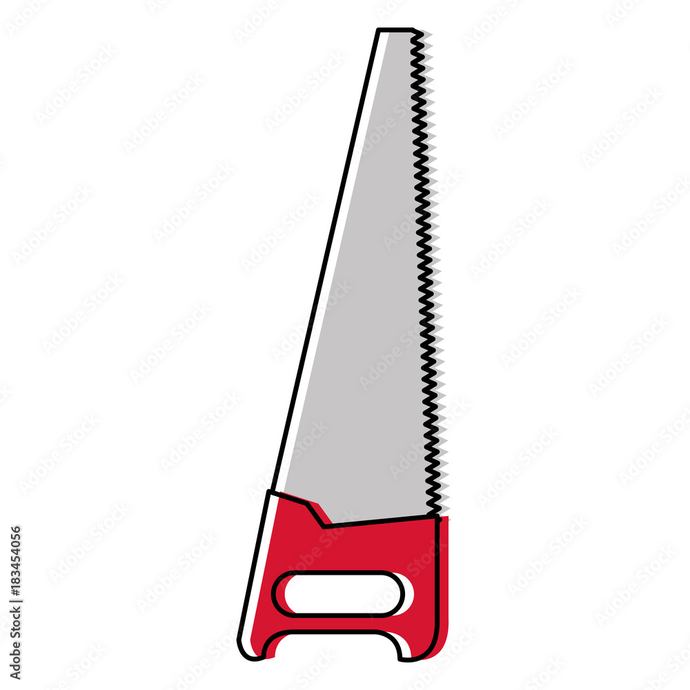 handsaw tool isolated icon vector illustration design
