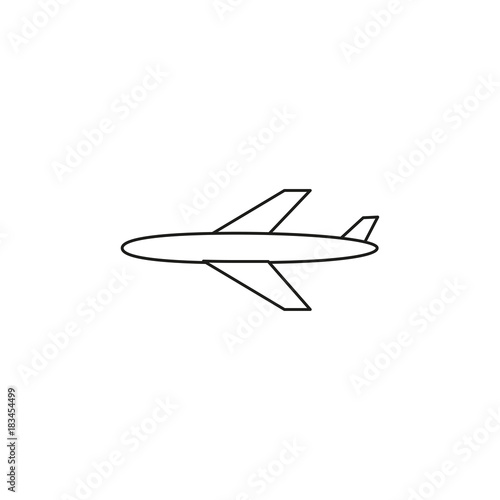 plane linear icon