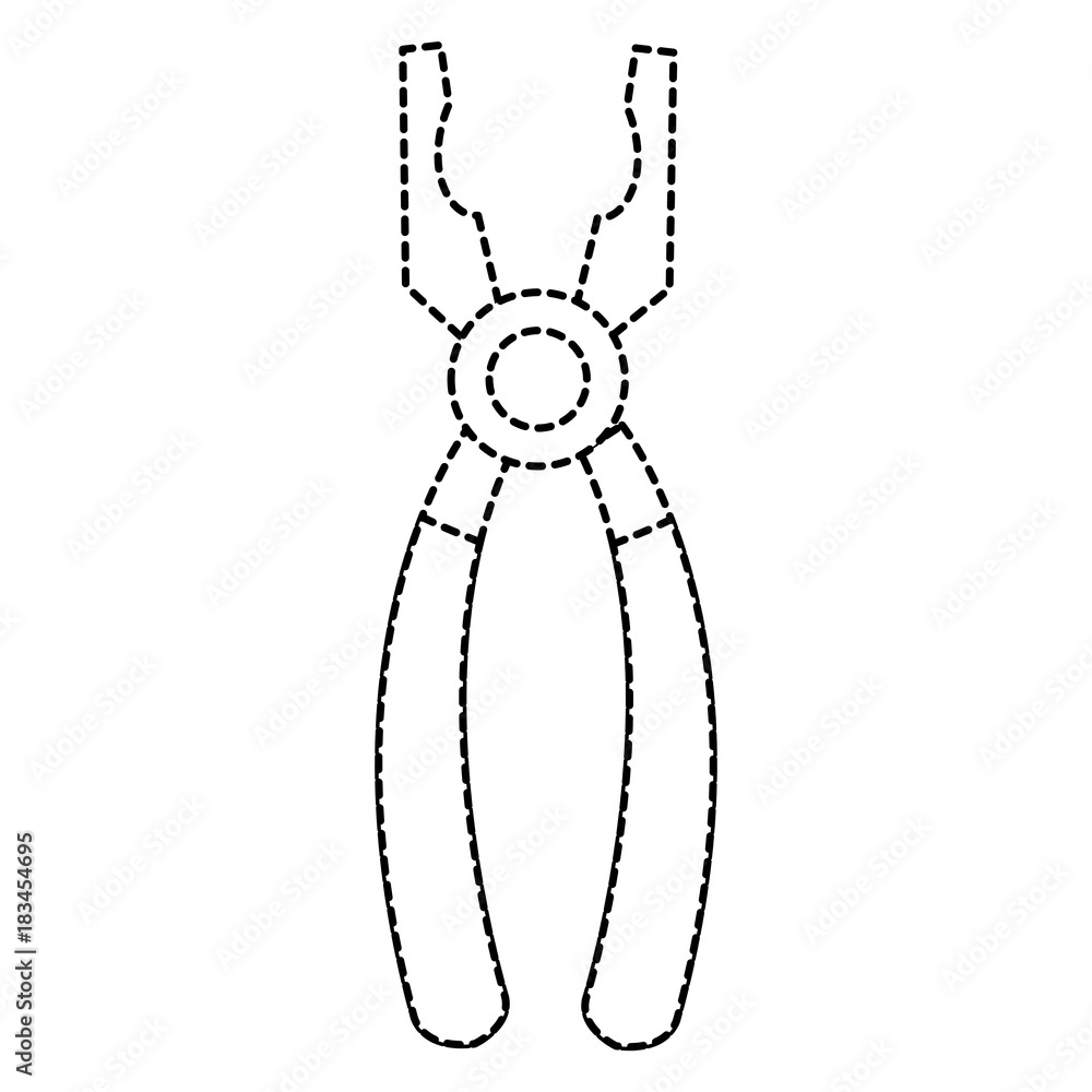 Fototapeta premium pliers tool isolated icon vector illustration design