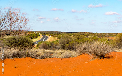 road in the australian desert