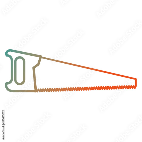 handsaw tool isolated icon vector illustration design